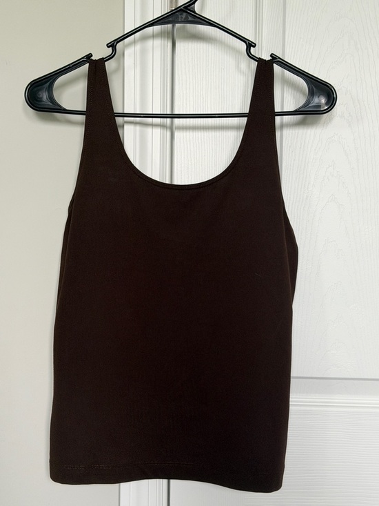 CHICO’S Microfiber Tank Top Brown Stretch Sleeveless Basic Layering Top Sz Small - Picture 12 of 14